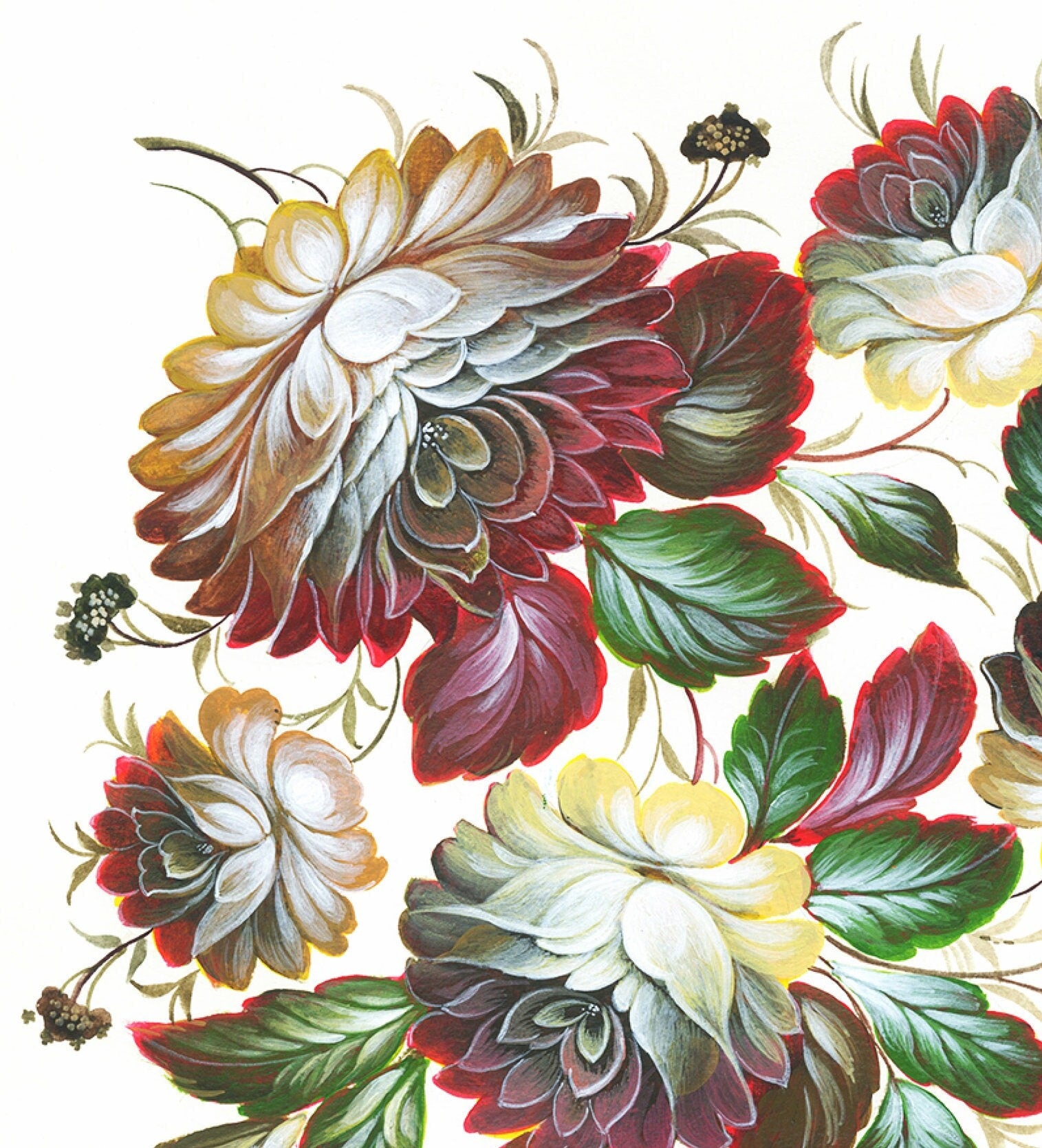 Peony Flowers Decoupage Paper - Decoupage Art - Large Size Rice Paper for Decoupage