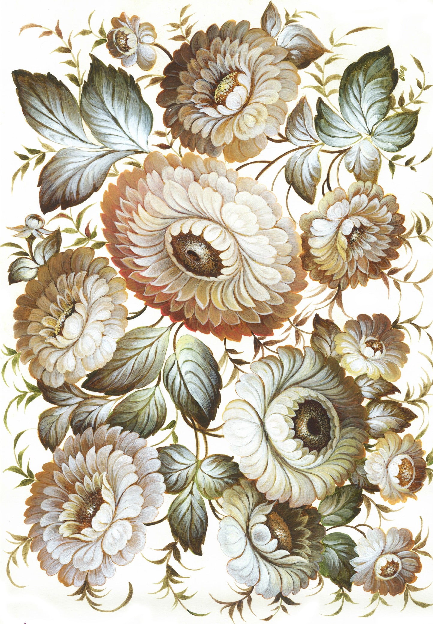 Large Decoupage Paper for Furniture - Decoupage Art - Rice Paper for Decoupage - Floral Decoupage