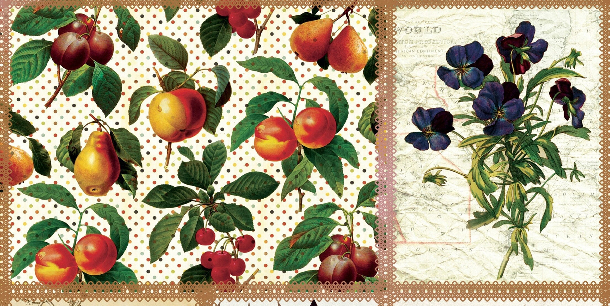 Birds Flowers Vintage Decoupage Paper - Decoupage Art - Large Size Rice Paper for Decoupage - A3 A2 A1 A0
