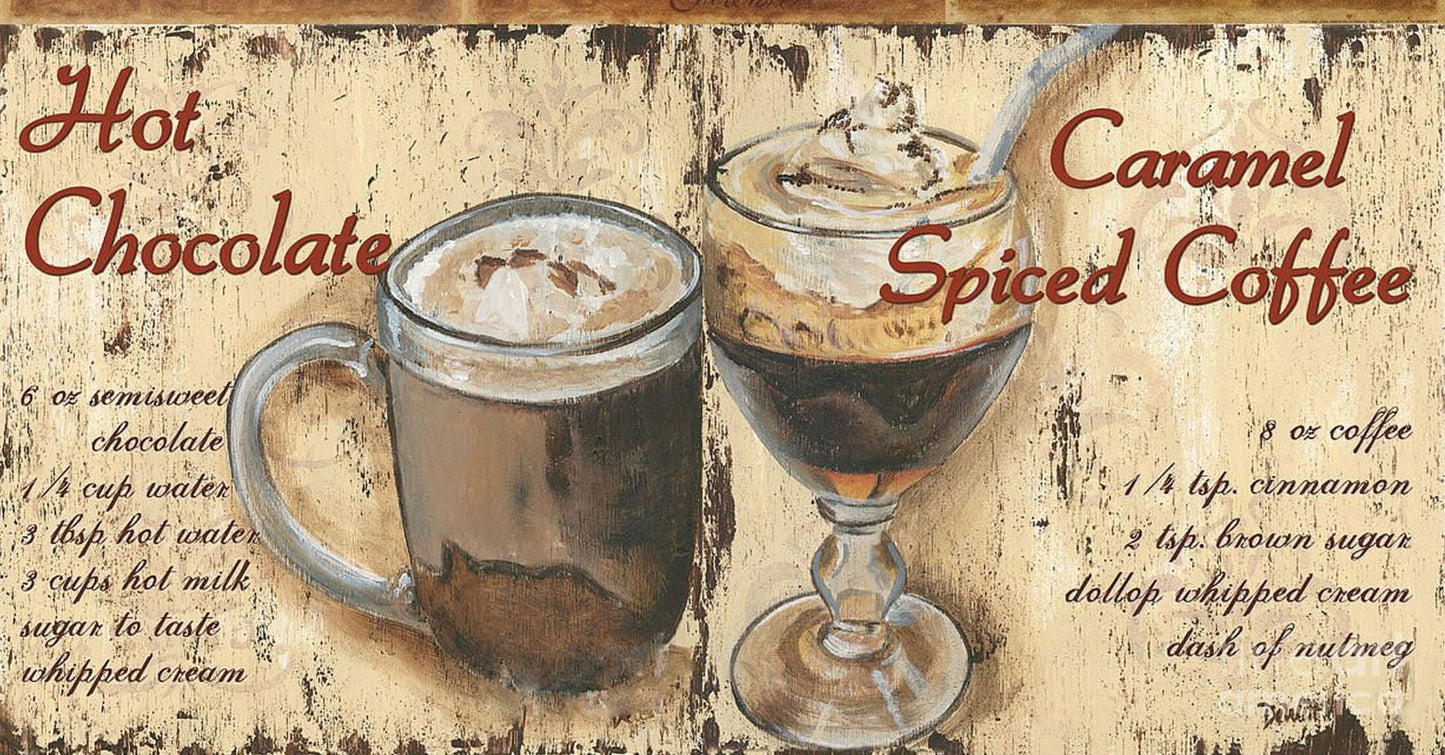 Coffee Vintage Decoupage Paper - Decoupage Art - Large Size Rice Paper for Decoupage - A3 A2 A1 A0