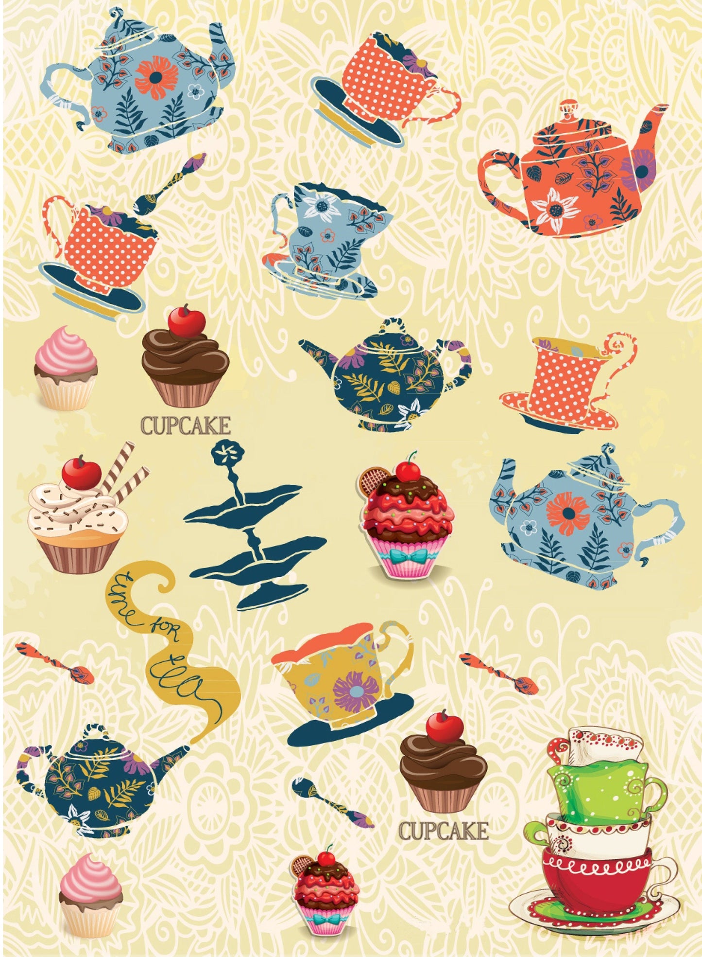 Kitchen Vintage Decoupage Paper - Decoupage Art - Large Size Rice Paper for Decoupage - A3 A2 A1 A0
