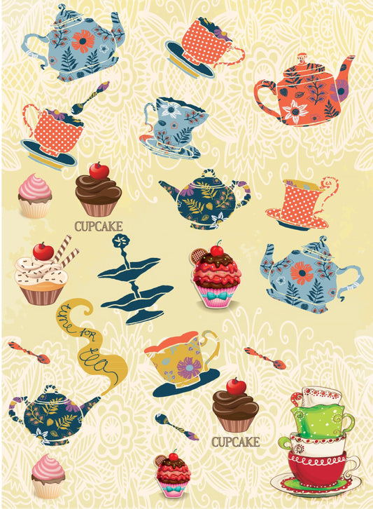 Kitchen Vintage Decoupage Paper - Decoupage Art - Large Size Rice Paper for Decoupage - A3 A2 A1 A0