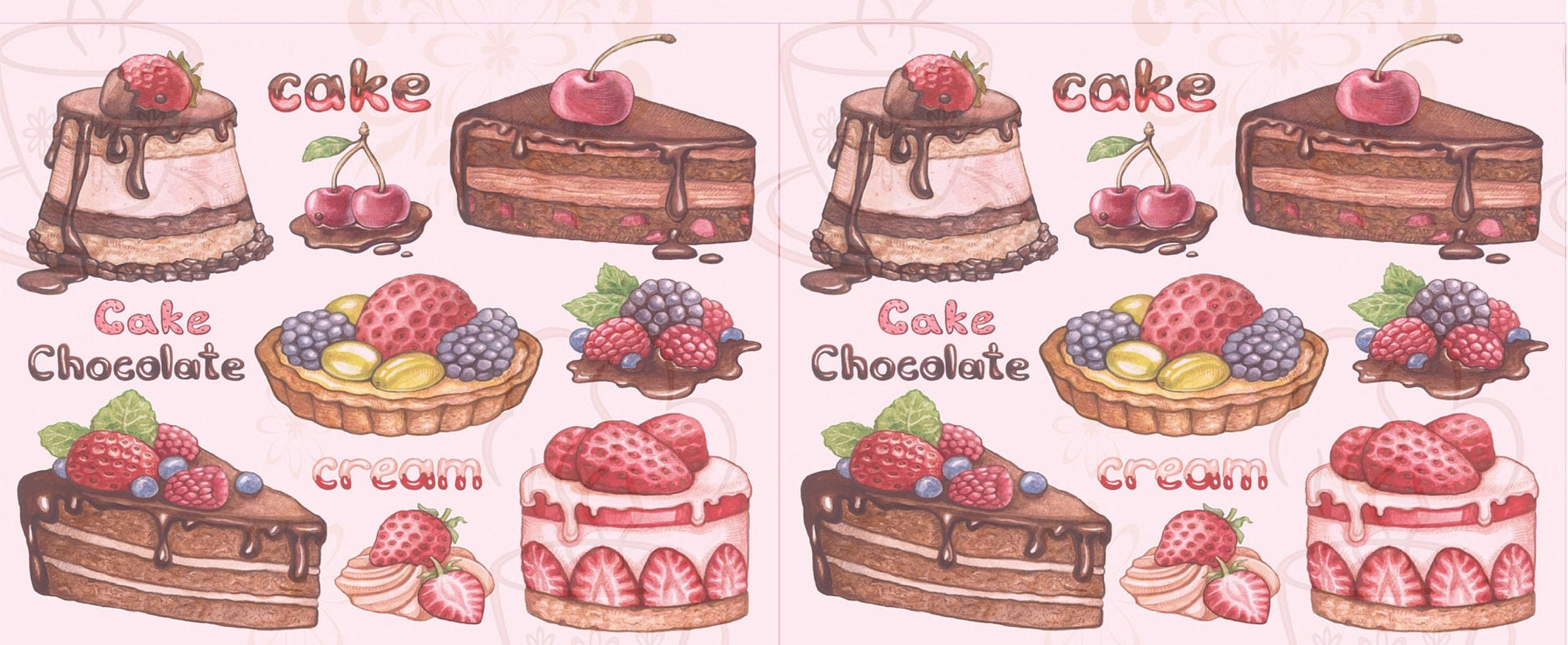 Cake Vintage Decoupage Paper - Decoupage Art - Large Size Rice Paper for Decoupage - A3 A2 A1 A0