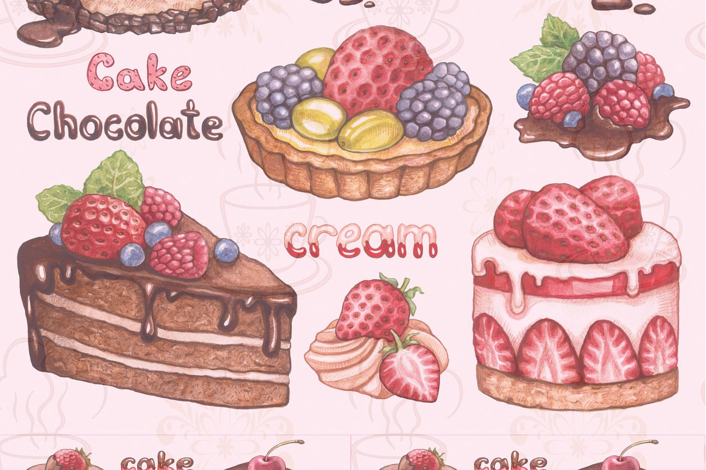 Cake Vintage Decoupage Paper - Decoupage Art - Large Size Rice Paper for Decoupage - A3 A2 A1 A0