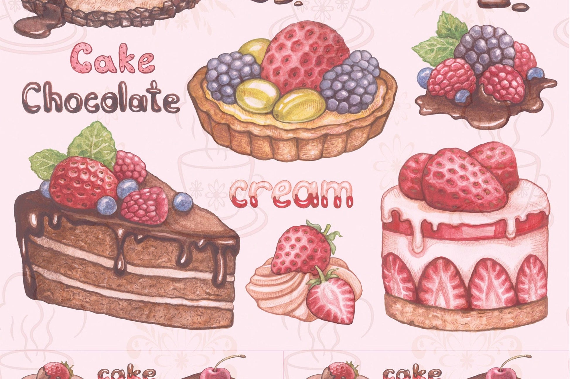 Cake Vintage Decoupage Paper - Decoupage Art - Large Size Rice Paper for Decoupage - A3 A2 A1 A0