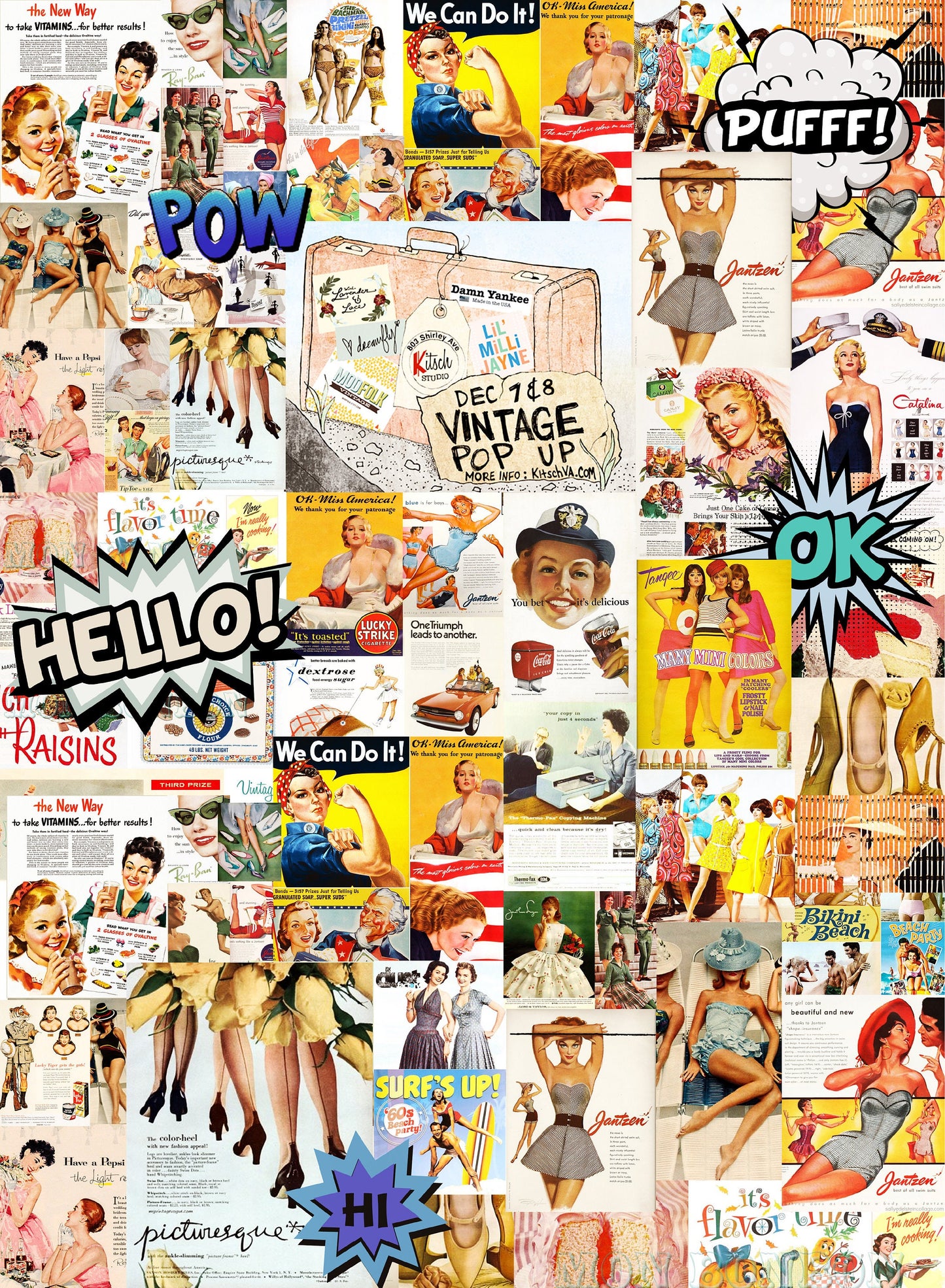 pop-art decoupage paper