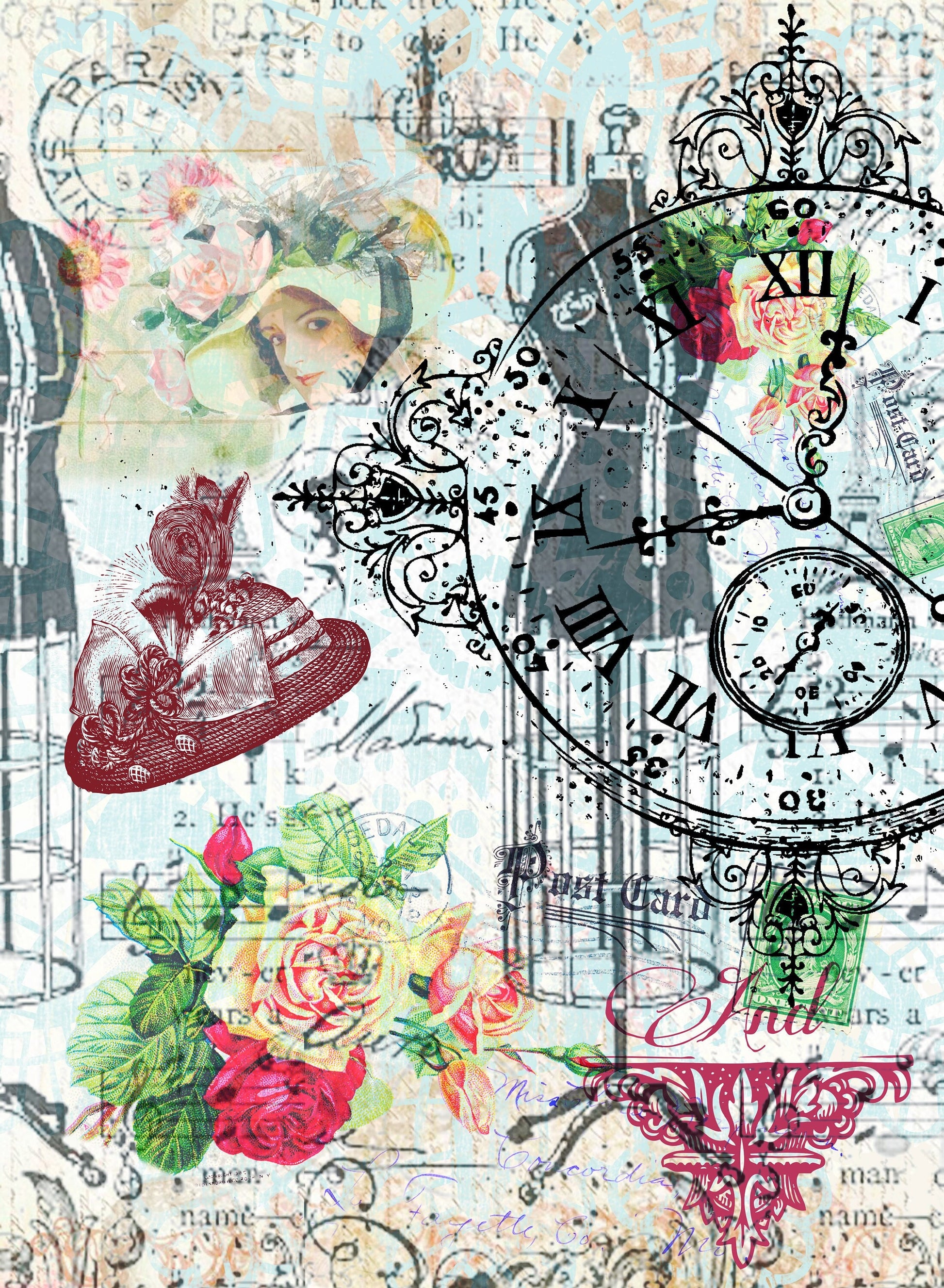 Large Decoupage Paper - Decoupage Art - Rice Paper for Decoupage