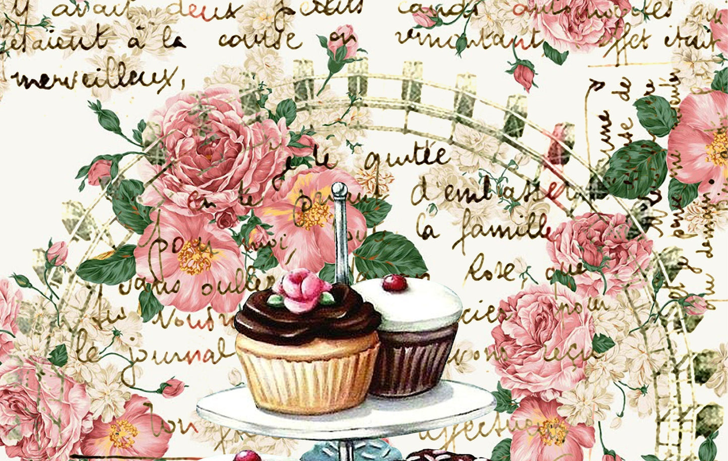 Large Decoupage Paper - Decoupage Art - Rice Paper for Decoupage - Vintage Decoupage