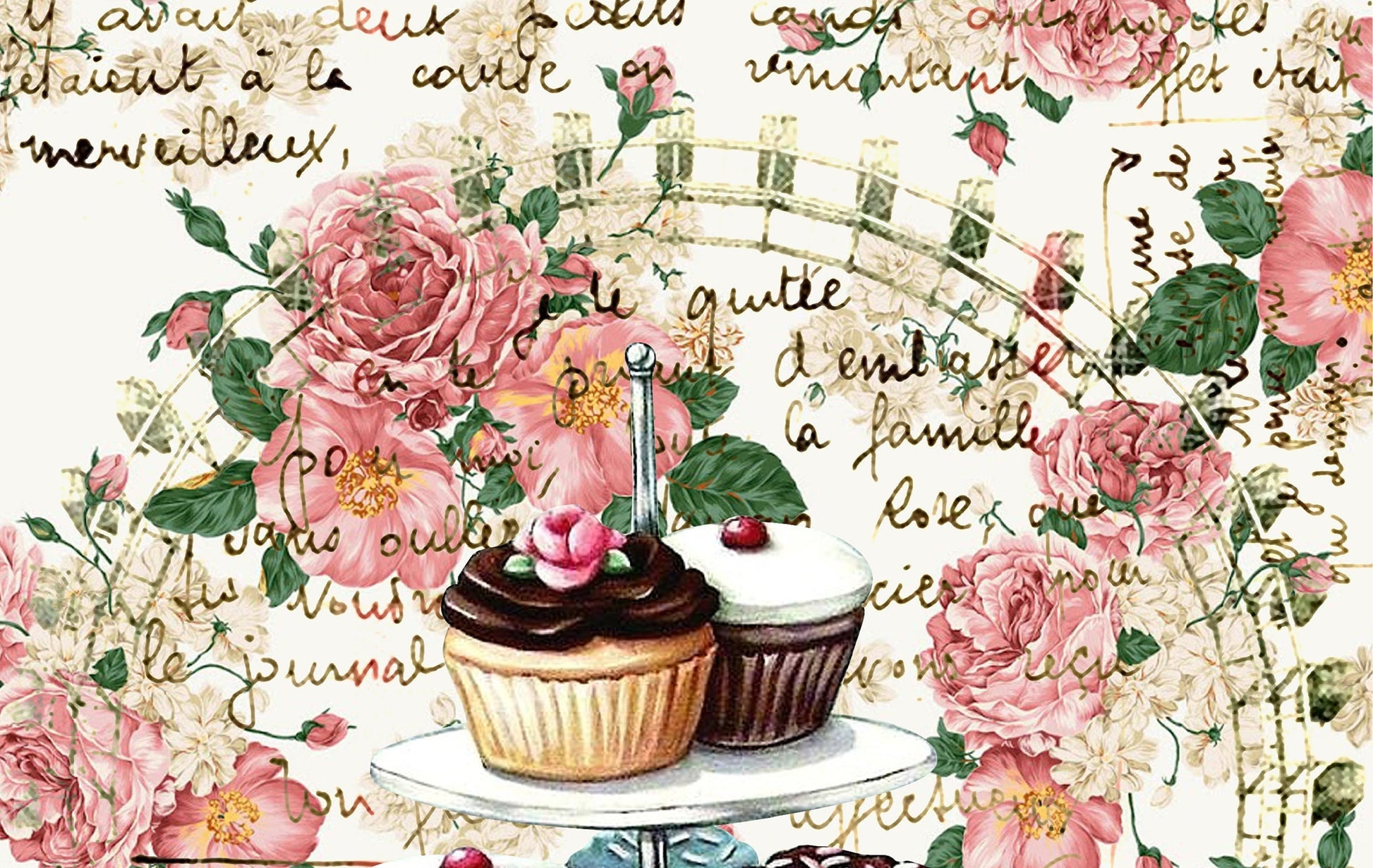 Large Decoupage Paper - Decoupage Art - Rice Paper for Decoupage - Vintage Decoupage