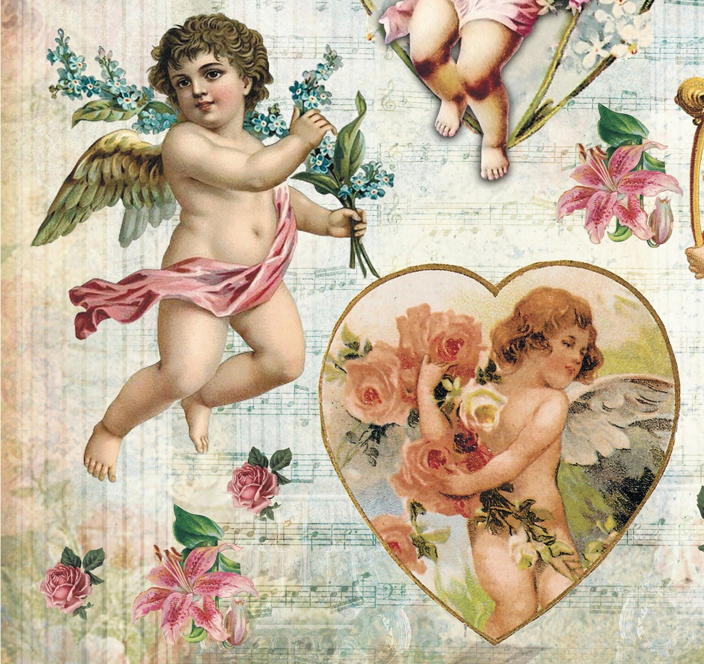 Vintage Angels Decoupage Rice Paper – Crafting Art Supplies