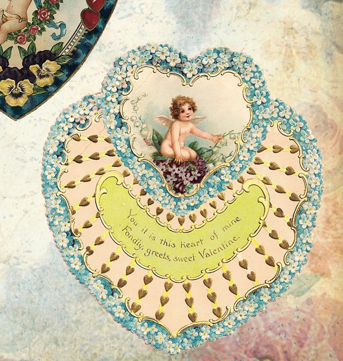 Large Decoupage Paper - Decoupage Art - Rice Paper for Decoupage - Vintage Decoupage - Baby Angels