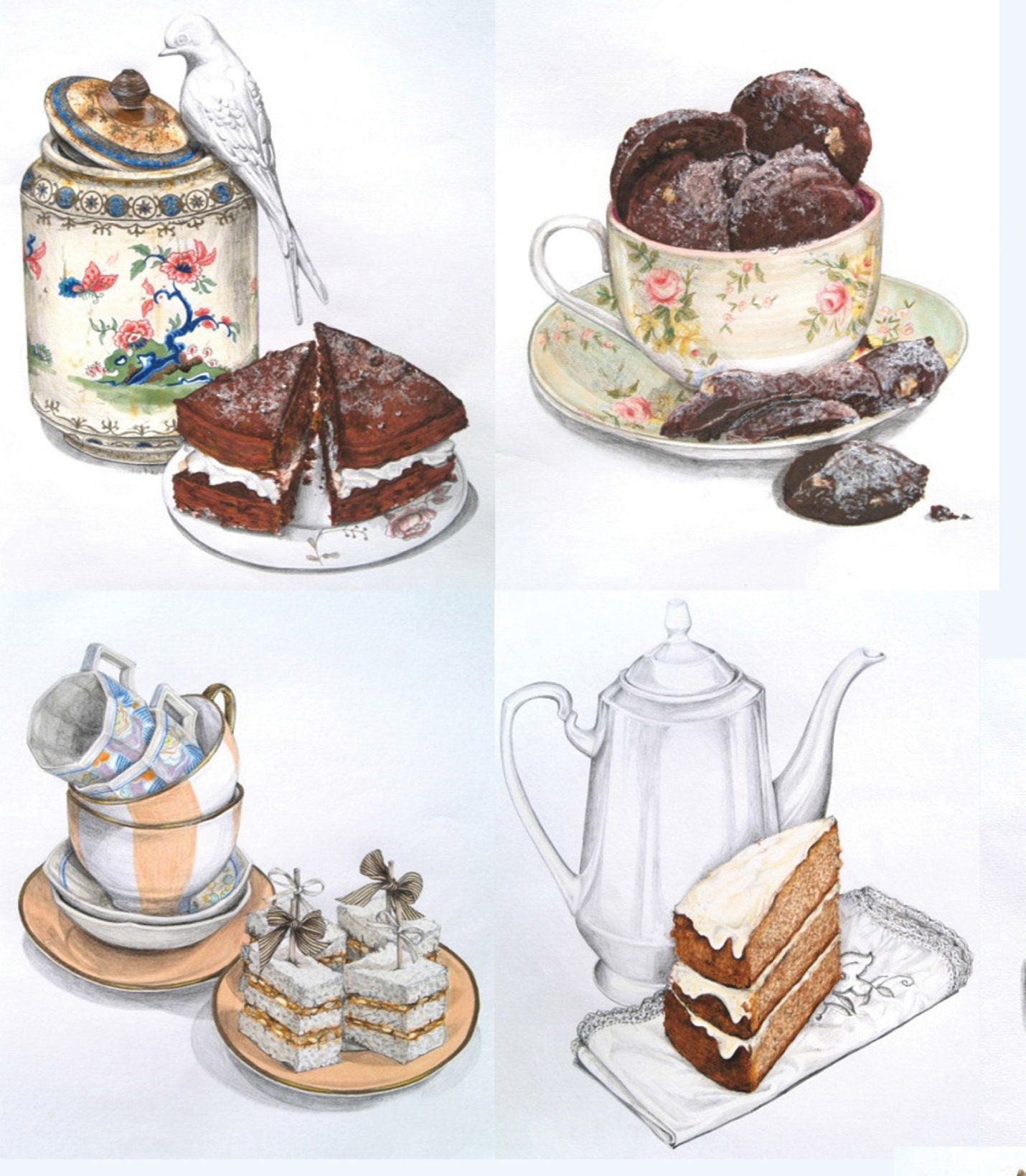 Desserts - Kitchen Decoupage Paper - Decoupage Art - Large Size Rice Paper for Decoupage - A3 A2 A1 A0