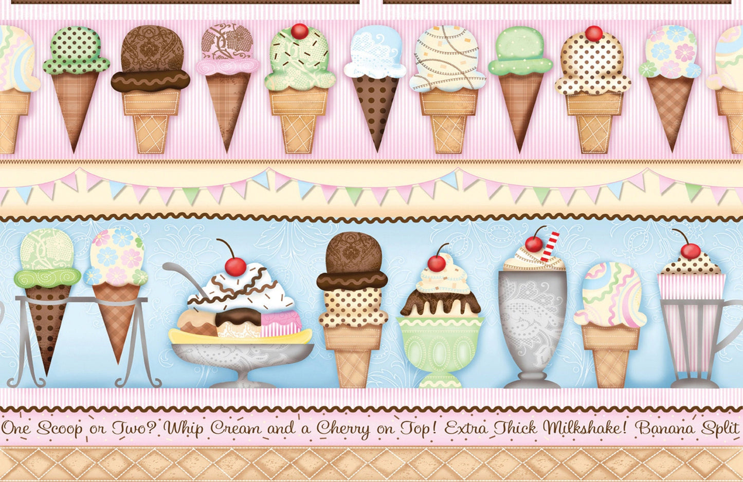 Ice Cream Decoupage Paper - Decoupage Art - Large Size Rice Paper for Decoupage - A3 A2 A1 A0