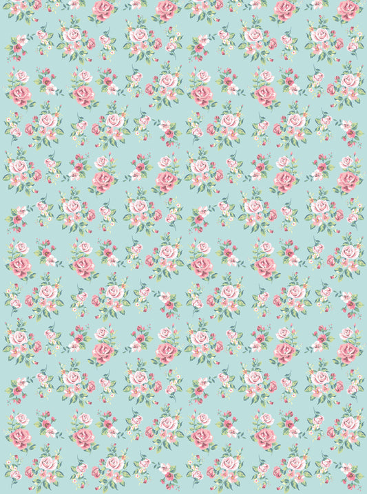 Rose Pattern Decoupage Paper - Decoupage Art - Large Size Rice Paper for Decoupage