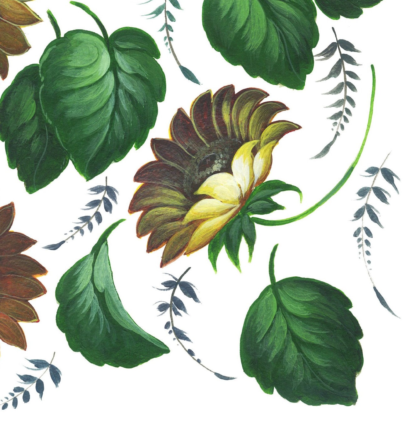 Large Decoupage Paper for Furniture - Decoupage Art - Rice Paper for Decoupage - Sunflower Floral Decoupage