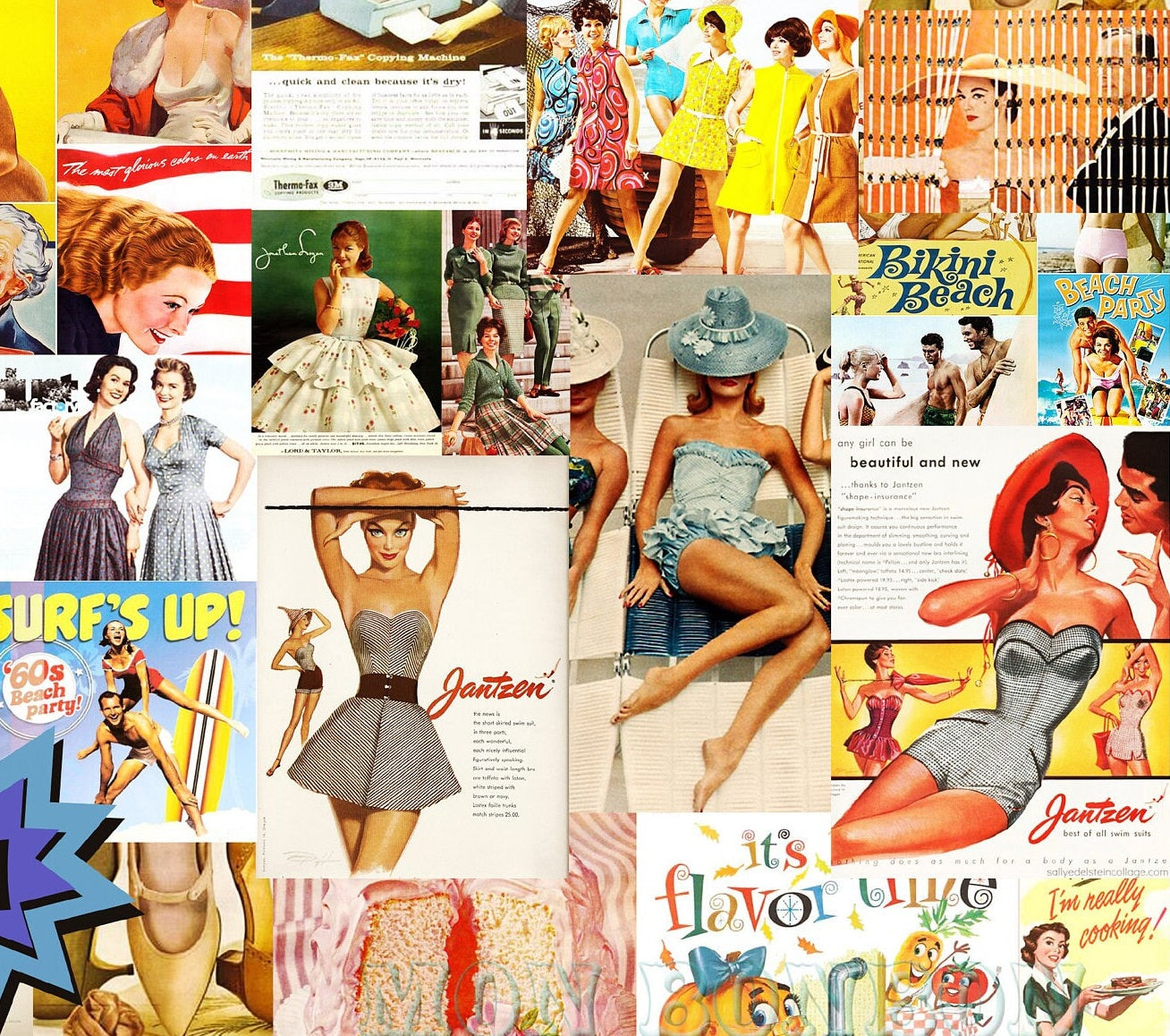 Magazine - Large Decoupage Paper for Furniture - Decoupage Art - Rice Paper for Decoupage - Hello, Pow, We Can Do It, Pop-Art