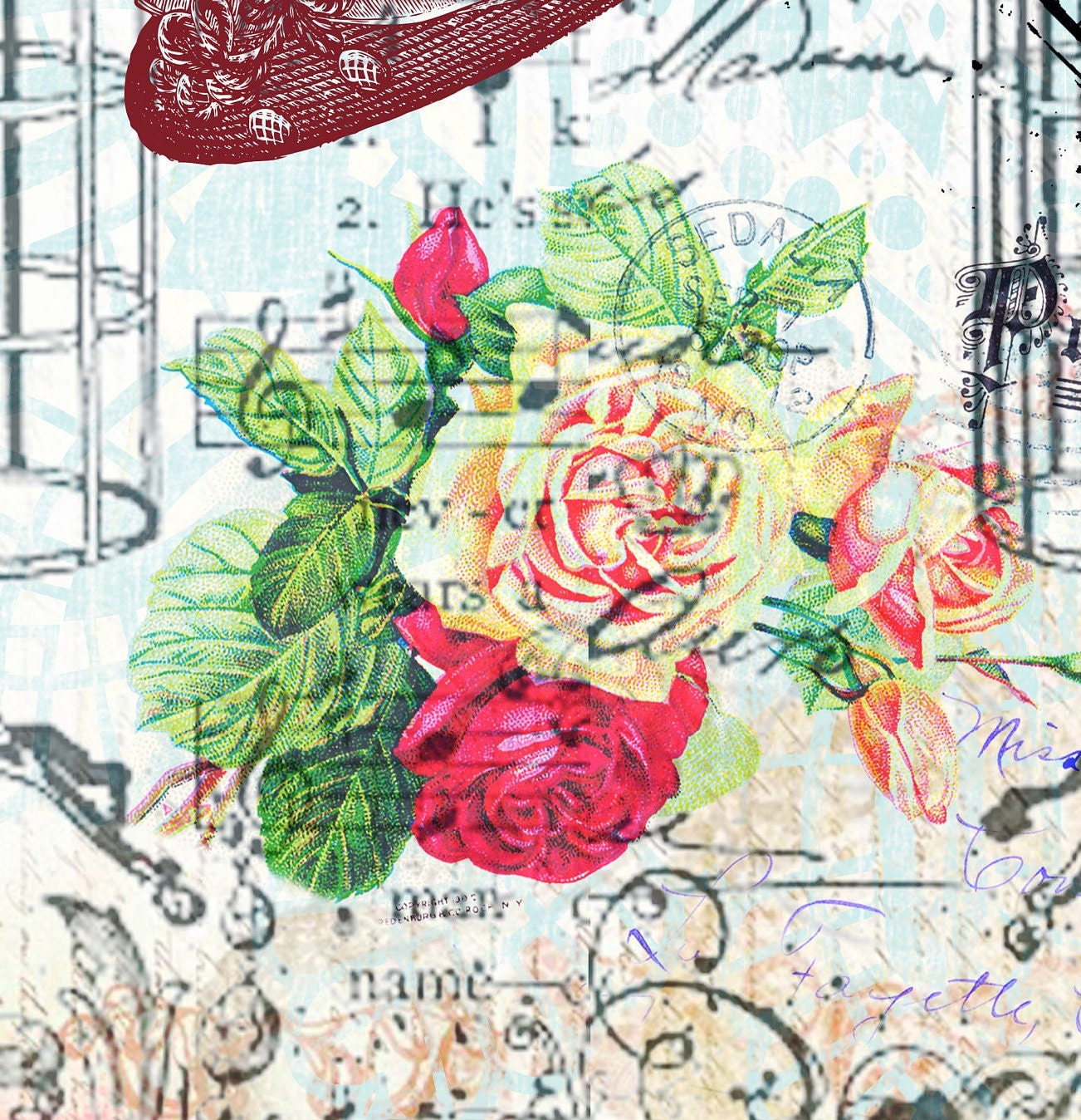 Large Decoupage Paper - Decoupage Art - Rice Paper for Decoupage