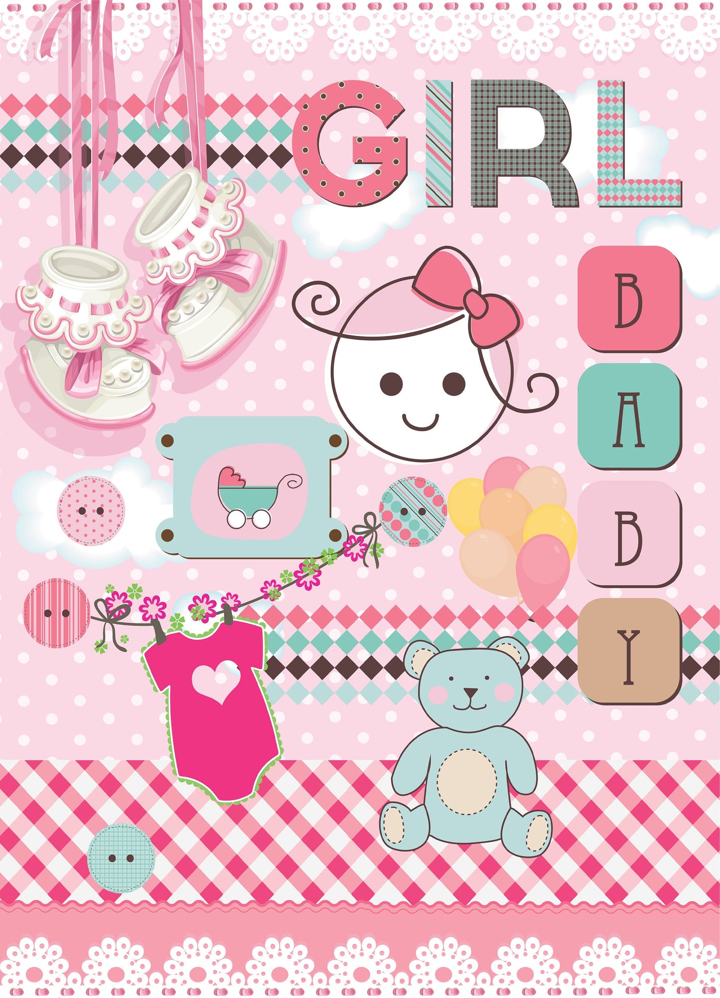 Girl Room - Large Decoupage Paper - Decoupage Art - Rice Paper for Decoupage - Vintage Decoupage