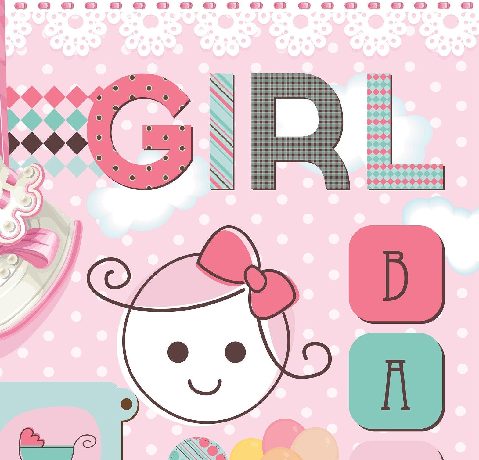 Girl Room - Large Decoupage Paper - Decoupage Art - Rice Paper for Decoupage - Vintage Decoupage