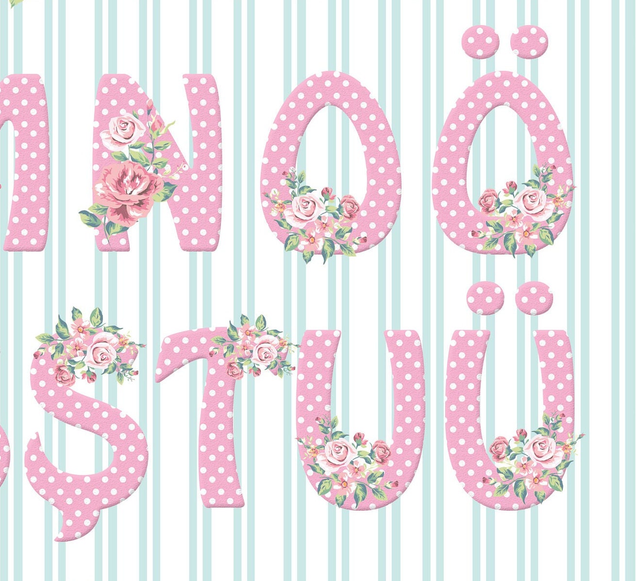 Large Decoupage Paper - Decoupage Art - Rice Paper for Decoupage - Vintage Decoupage - Floral Alphabet