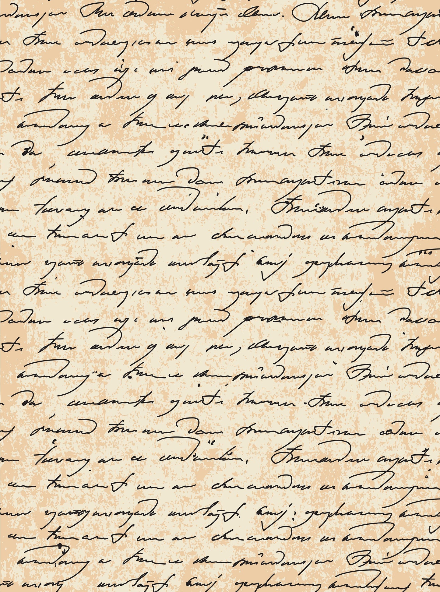 Large Vintage Handwriting Rice Paper – Decoupage Art for Crafts
