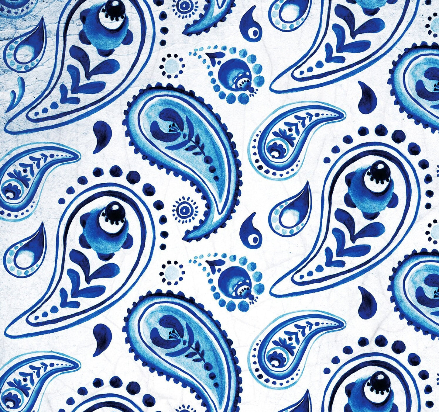 Large Decoupage Paper - Decoupage Art - Rice Paper for Decoupage - Vintage Decoupage - Blue Floral