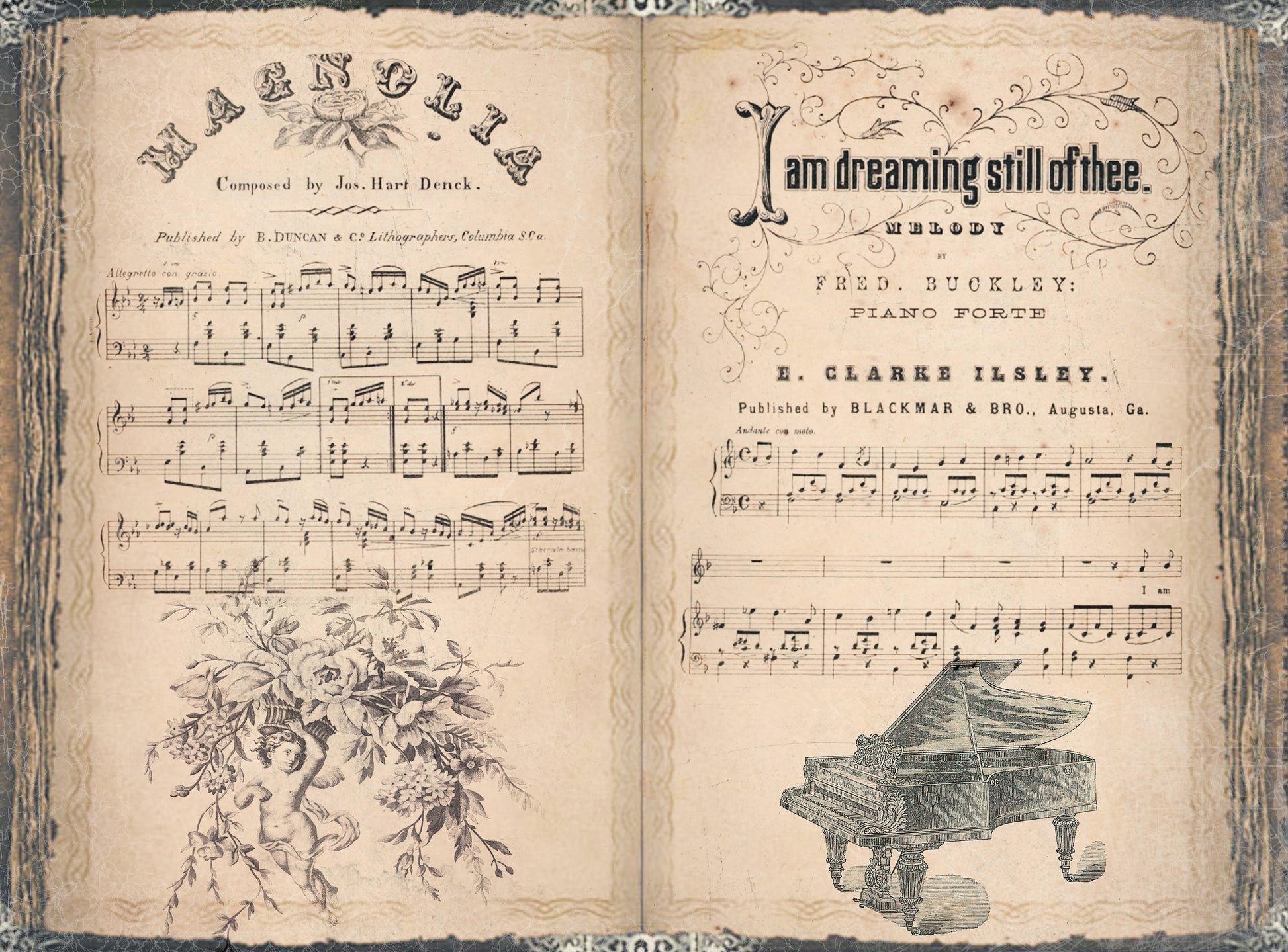Large Decoupage Paper - Decoupage Art - Rice Paper for Decoupage - Vintage Decoupage - Music Notes - Piano