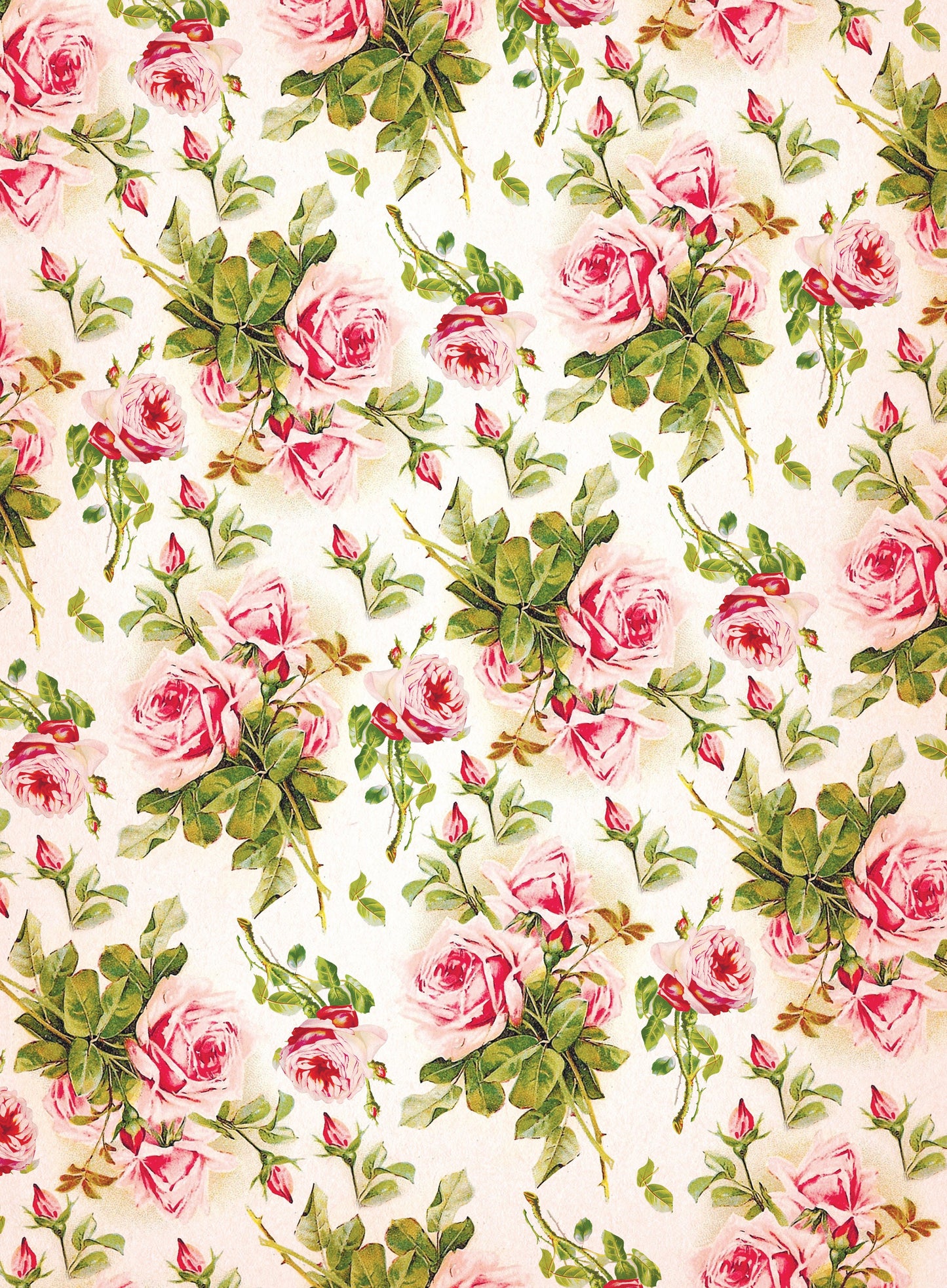 Large Decoupage Paper - Decoupage Art - Rice Paper for Decoupage - Vintage Decoupage - Roses