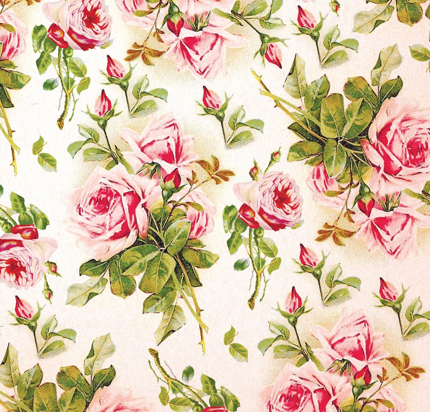 Large Decoupage Paper - Decoupage Art - Rice Paper for Decoupage - Vintage Decoupage - Roses