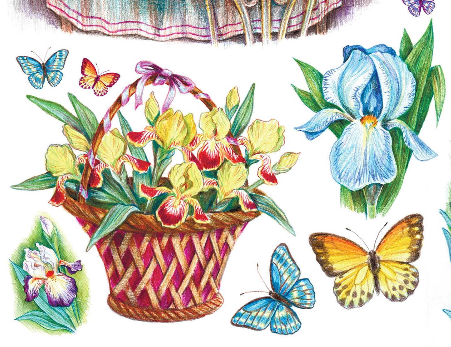 Large Decoupage Paper - Decoupage Art - Rice Paper for Decoupage - Decoupage for Furniture - Vintage Decoupage - Watercolor Flowers