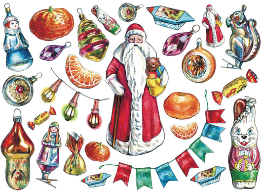 christmas decoupage paper