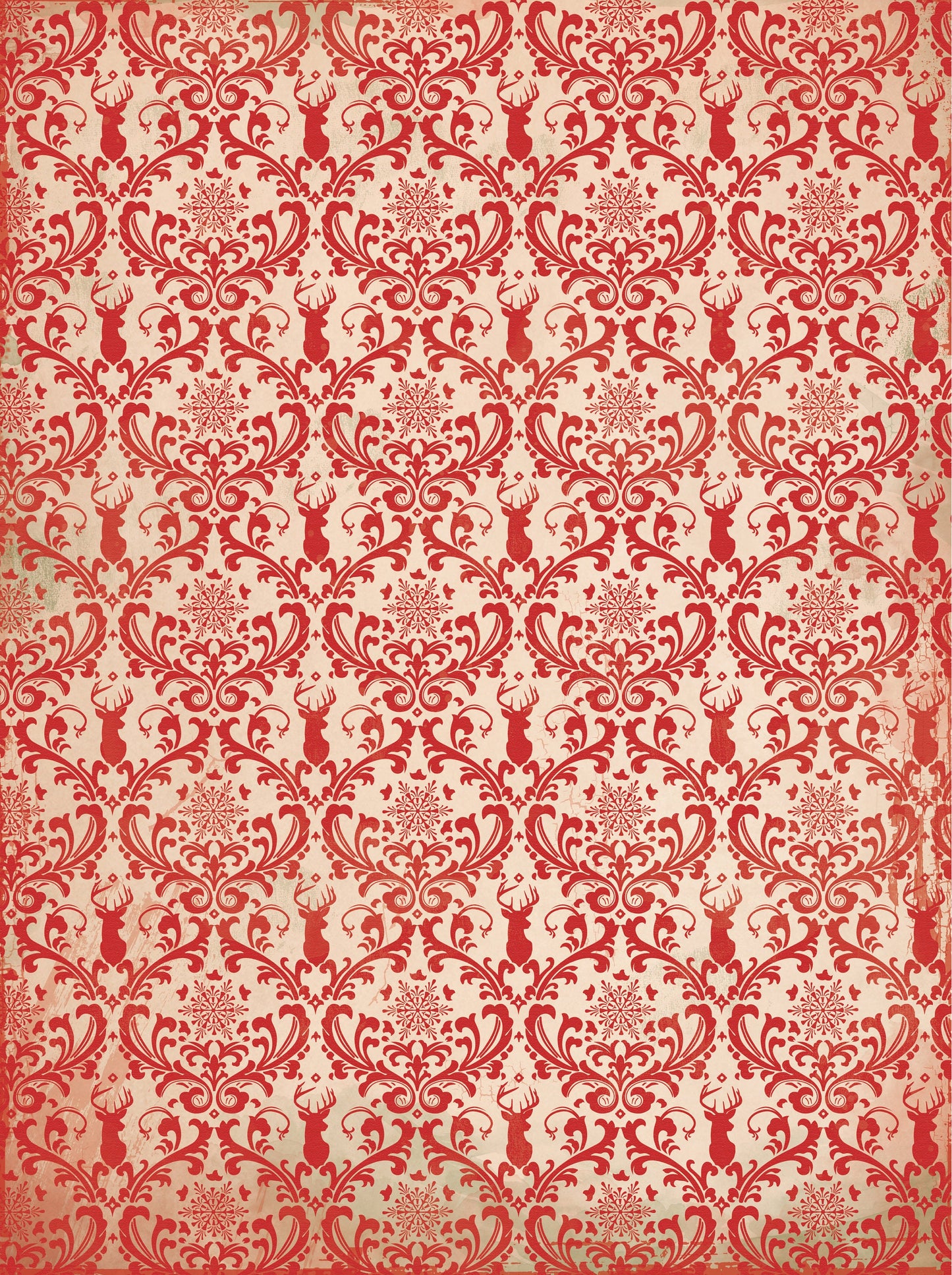 Large Decoupage Paper - Decoupage Art - Rice Paper for Decoupage - Decoupage for Furniture - Vintage Decoupage - Happy Christmas