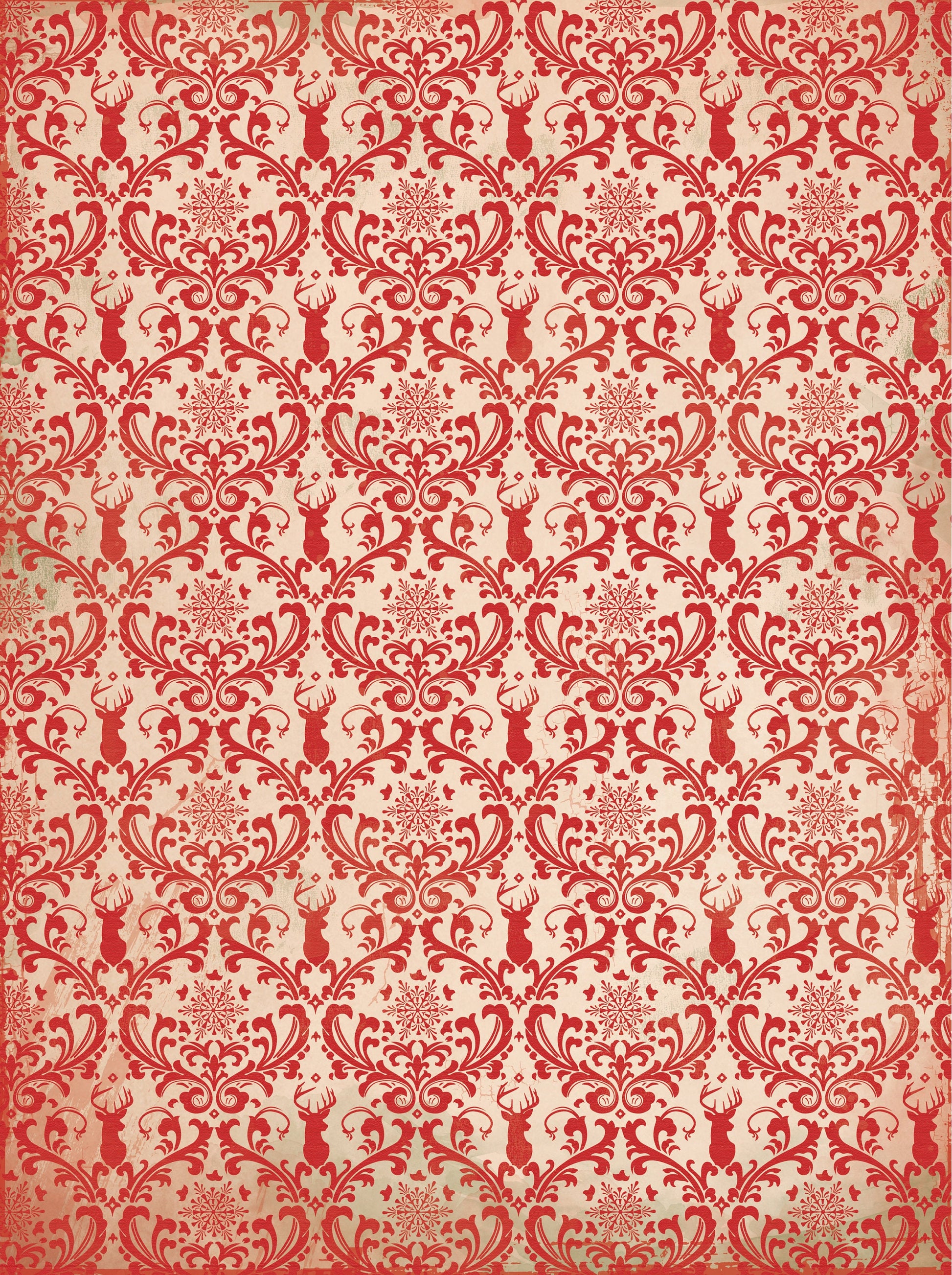 Large Decoupage Paper - Decoupage Art - Rice Paper for Decoupage - Decoupage for Furniture - Vintage Decoupage - Happy Christmas