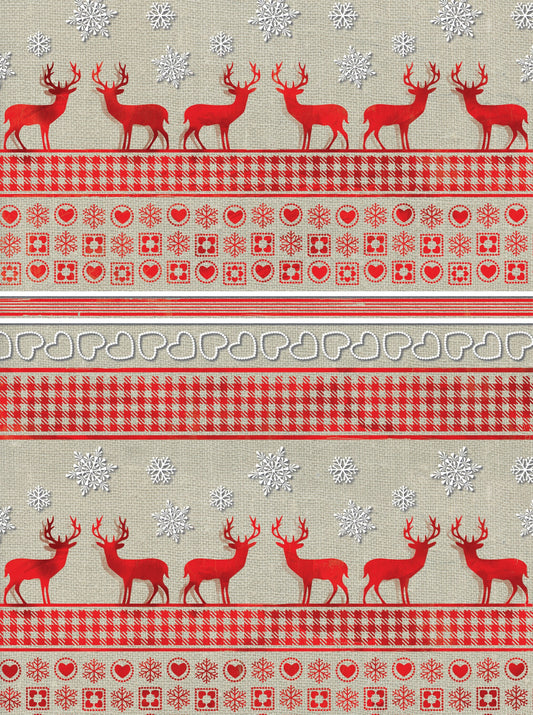 Large Decoupage Paper - Decoupage Art - Rice Paper for Decoupage - Decoupage for Furniture - Vintage Decoupage - Happy Christmas