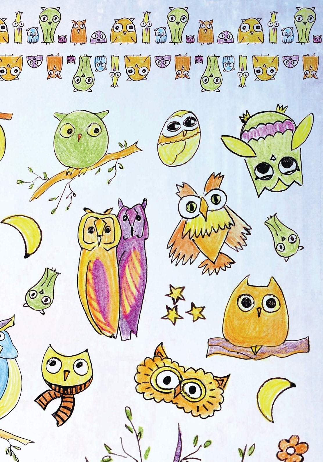 Hoooooo! Owl - Decoupage Paper - Decoupage Art - Rice Paper for Decoupage