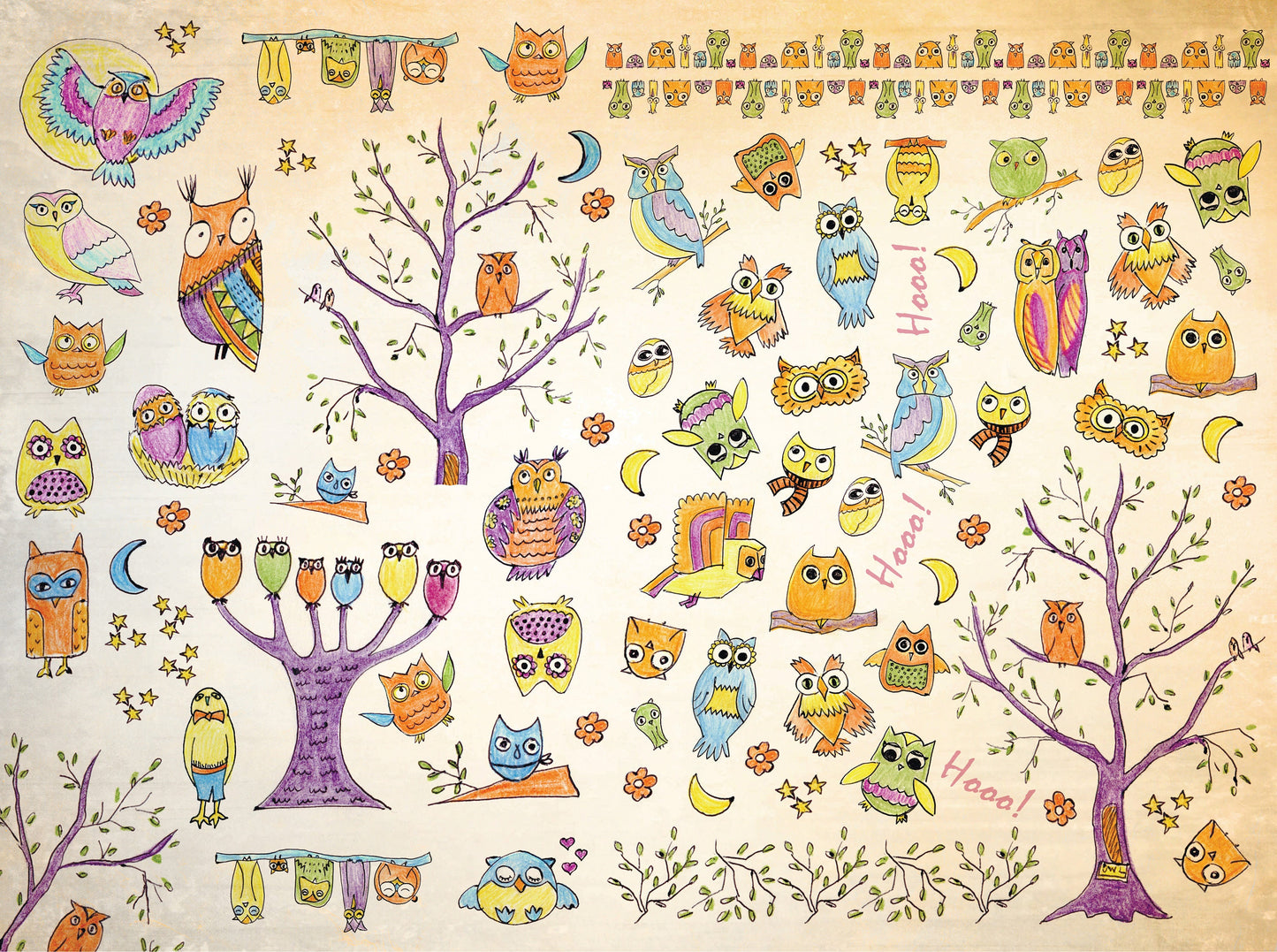 owl decoupage paper