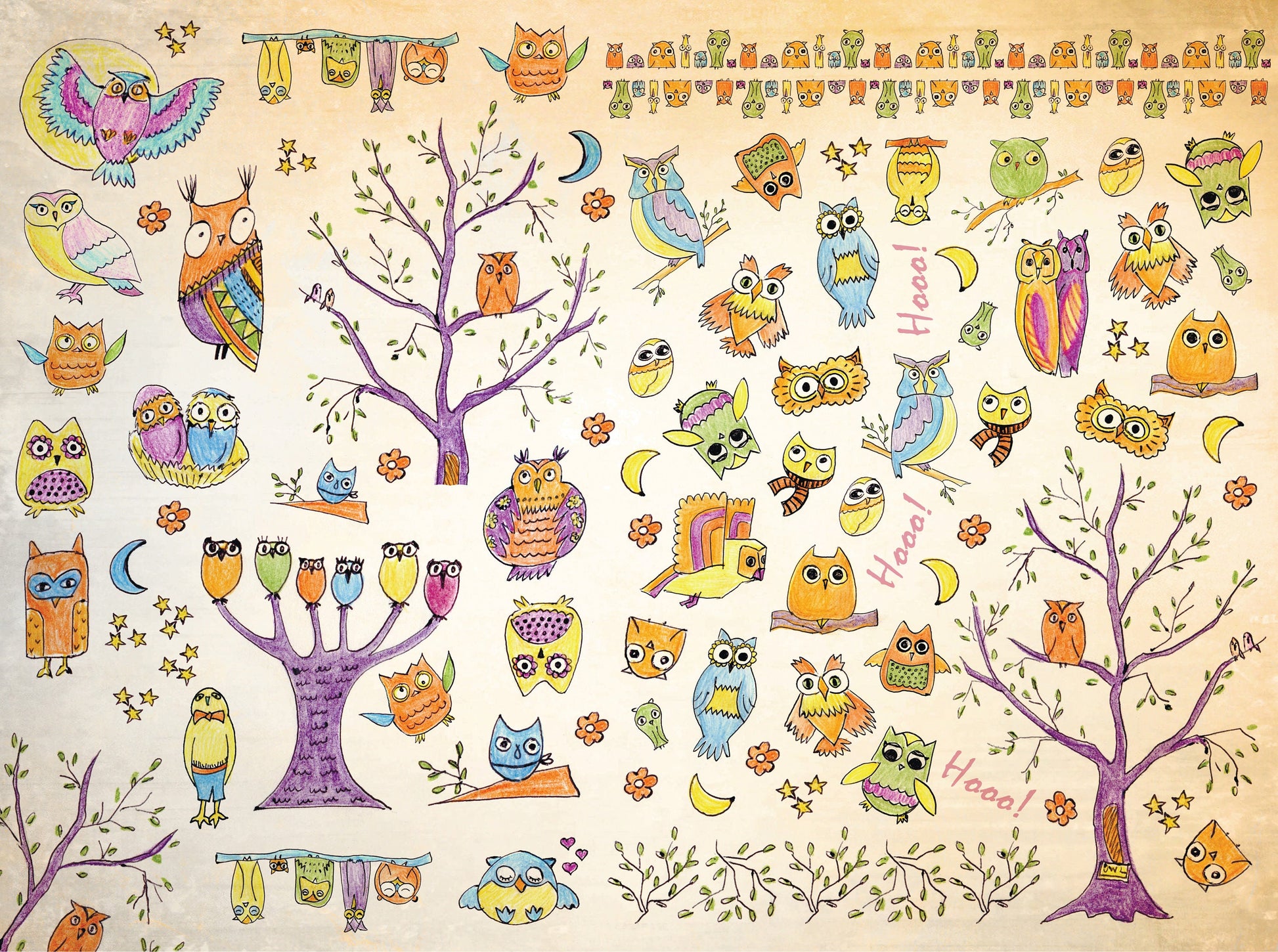 owl decoupage paper