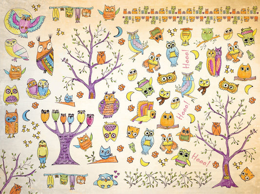 owl decoupage paper