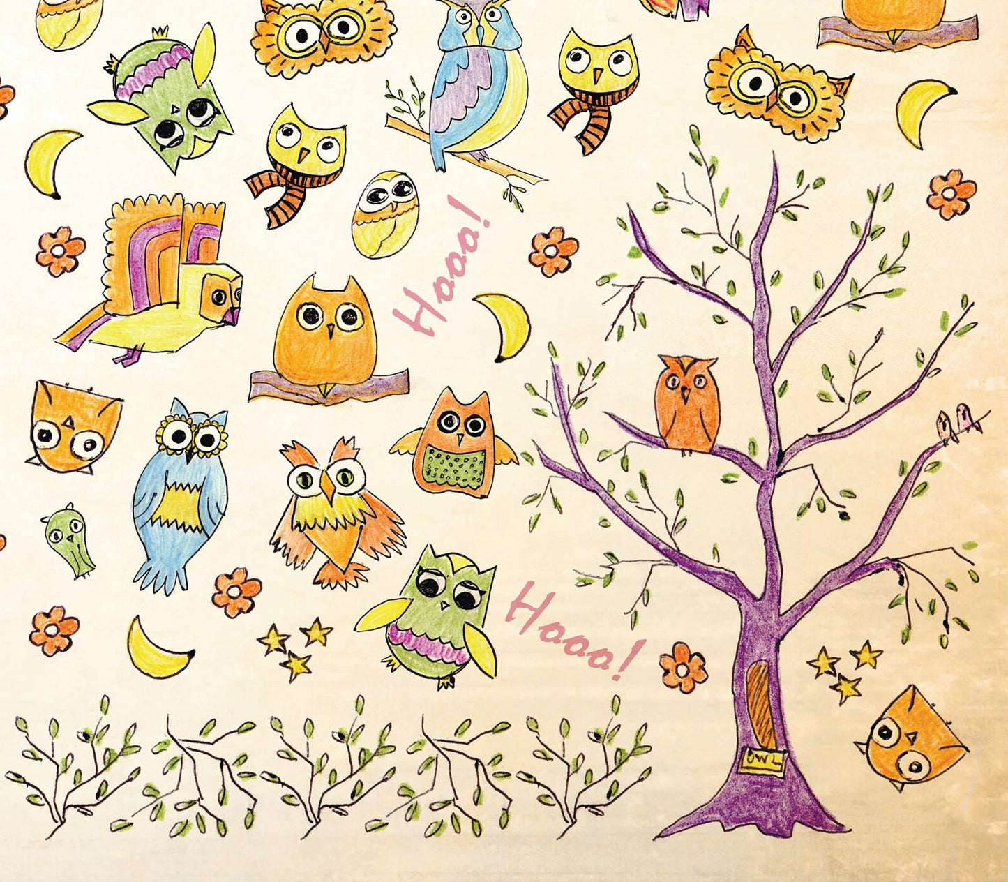 Hoooooo! Owl - Decoupage Paper - Decoupage Art - Rice Paper for Decoupage