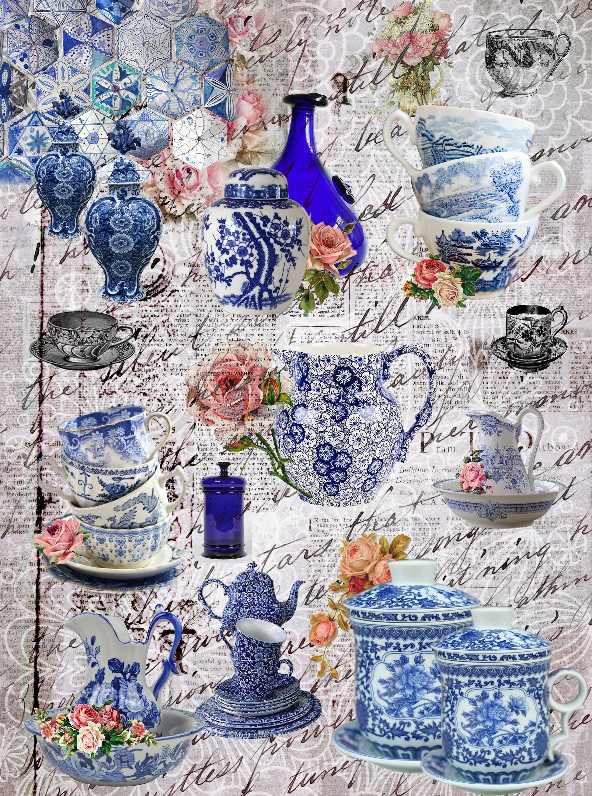 Large Decoupage Paper - Decoupage Art - Rice Paper for Decoupage - Decoupage for Furniture - Vintage Decoupage