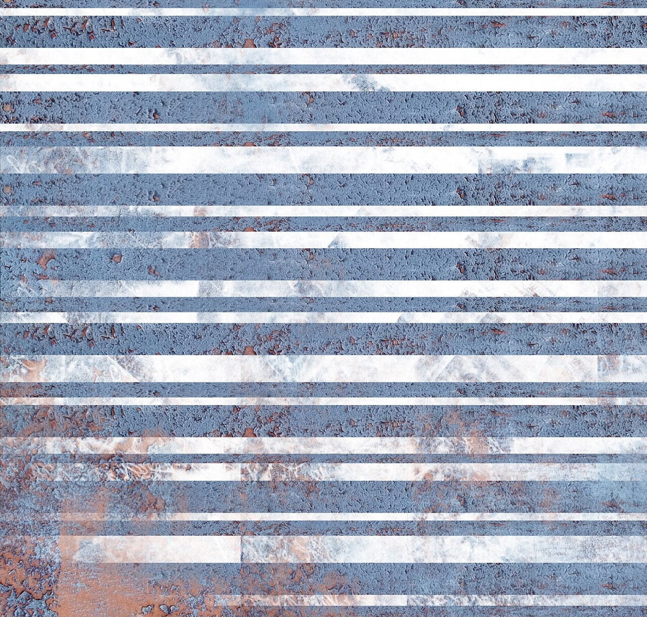 Large Decoupage Paper - Decoupage Art - Rice Paper for Decoupage - Decoupage for Furniture - Vintage Decoupage - Blue Stripe Rusty