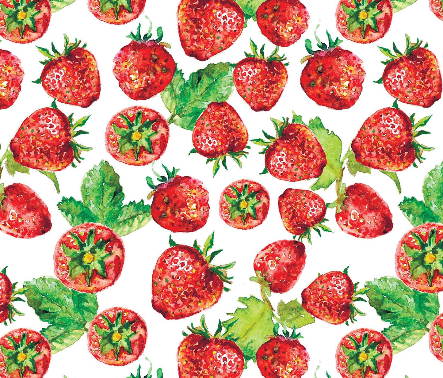 Large Rice Paper for Decoupage - Furniture Decoupage - Vintage Decoupage - Floral Decoupage Paper - Red Strawberries