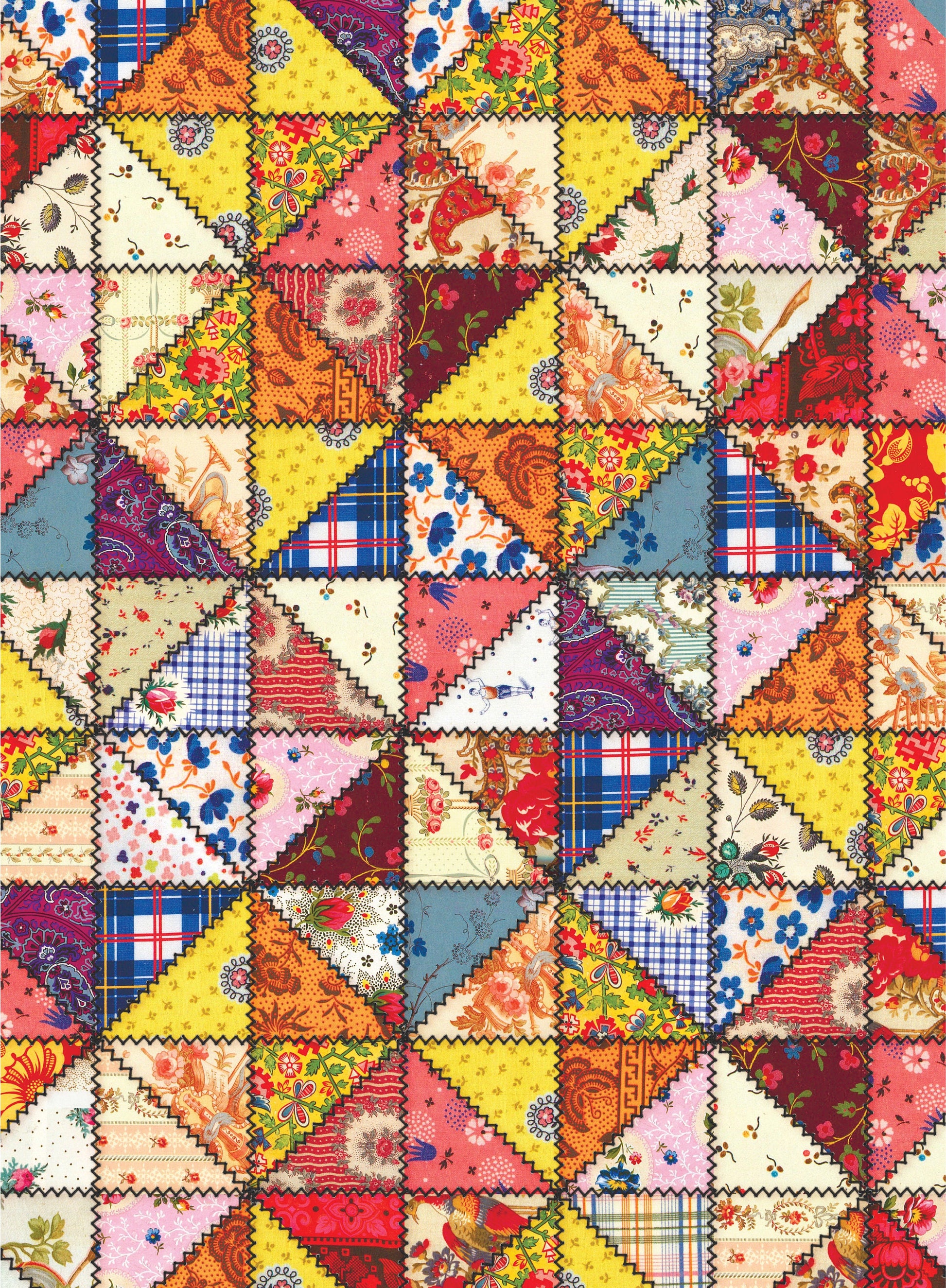 Large Rice Paper for Decoupage - Furniture Decoupage - Vintage Decoupage - Floral Decoupage Paper - Quilt Pattern