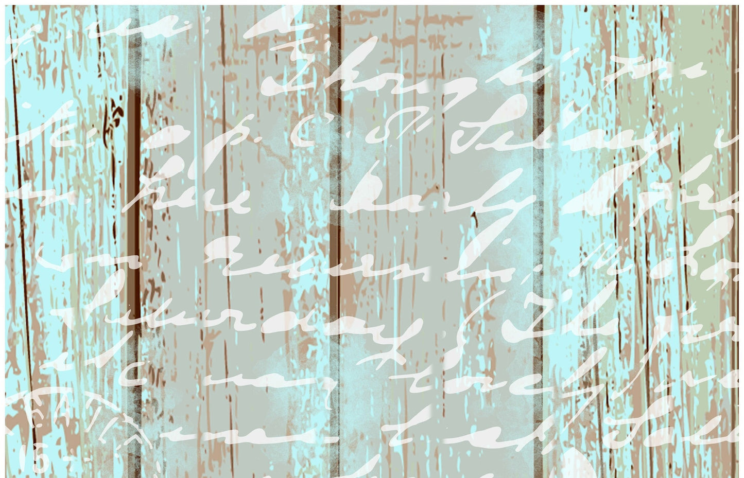 Large Rice Paper for Decoupage - Furniture Decoupage - Vintage Decoupage - Floral Decoupage Paper - Old Wooden Floor Handwrite