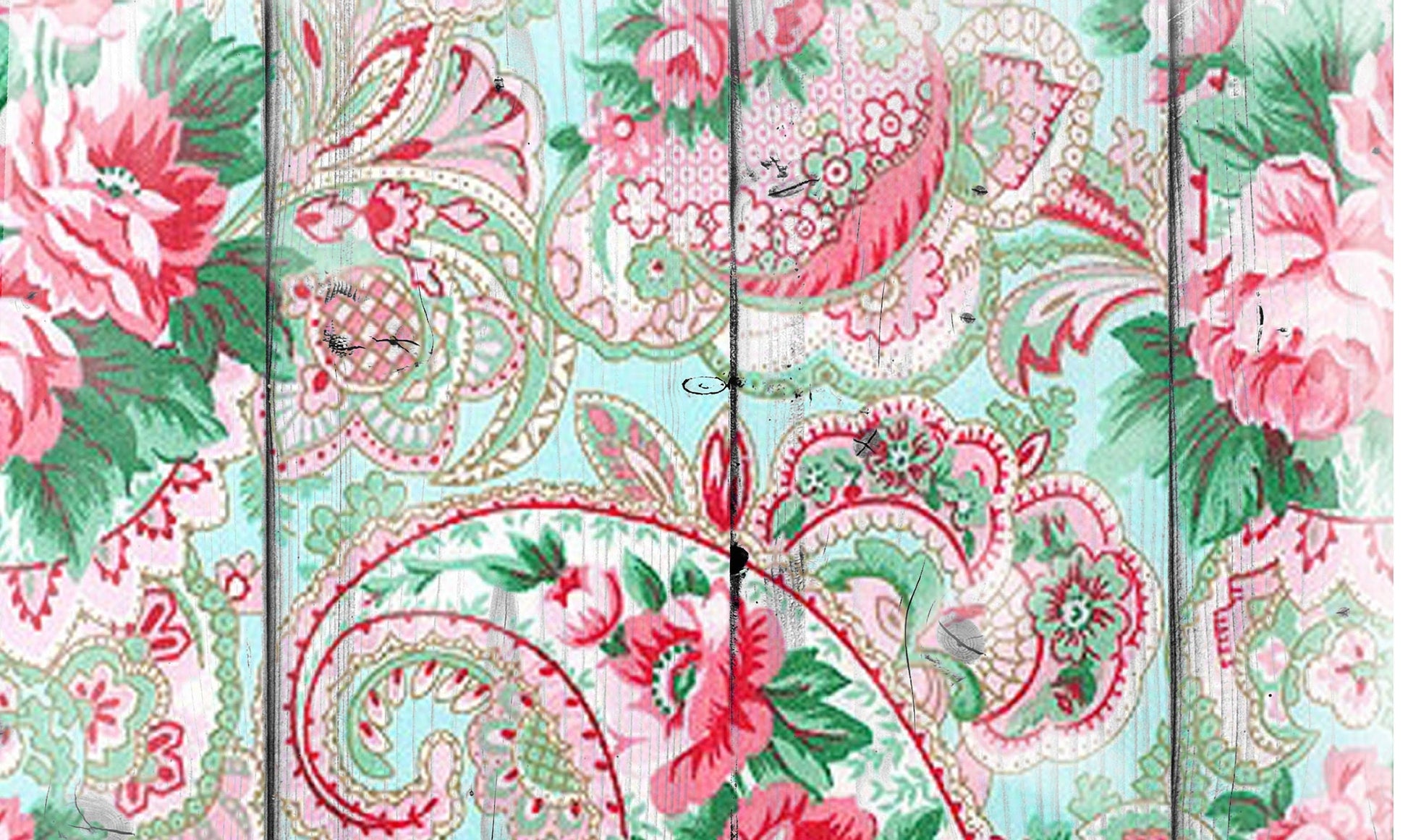 Large Rice Paper for Decoupage - Furniture Decoupage - Vintage Decoupage - Floral Decoupage Paper - Red Roses