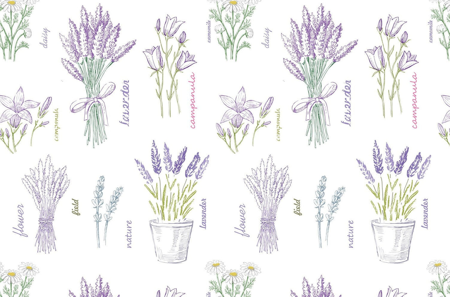 Large Rice Paper for Decoupage - Furniture Decoupage - Vintage Decoupage - Floral Decoupage Paper - Purple Levander