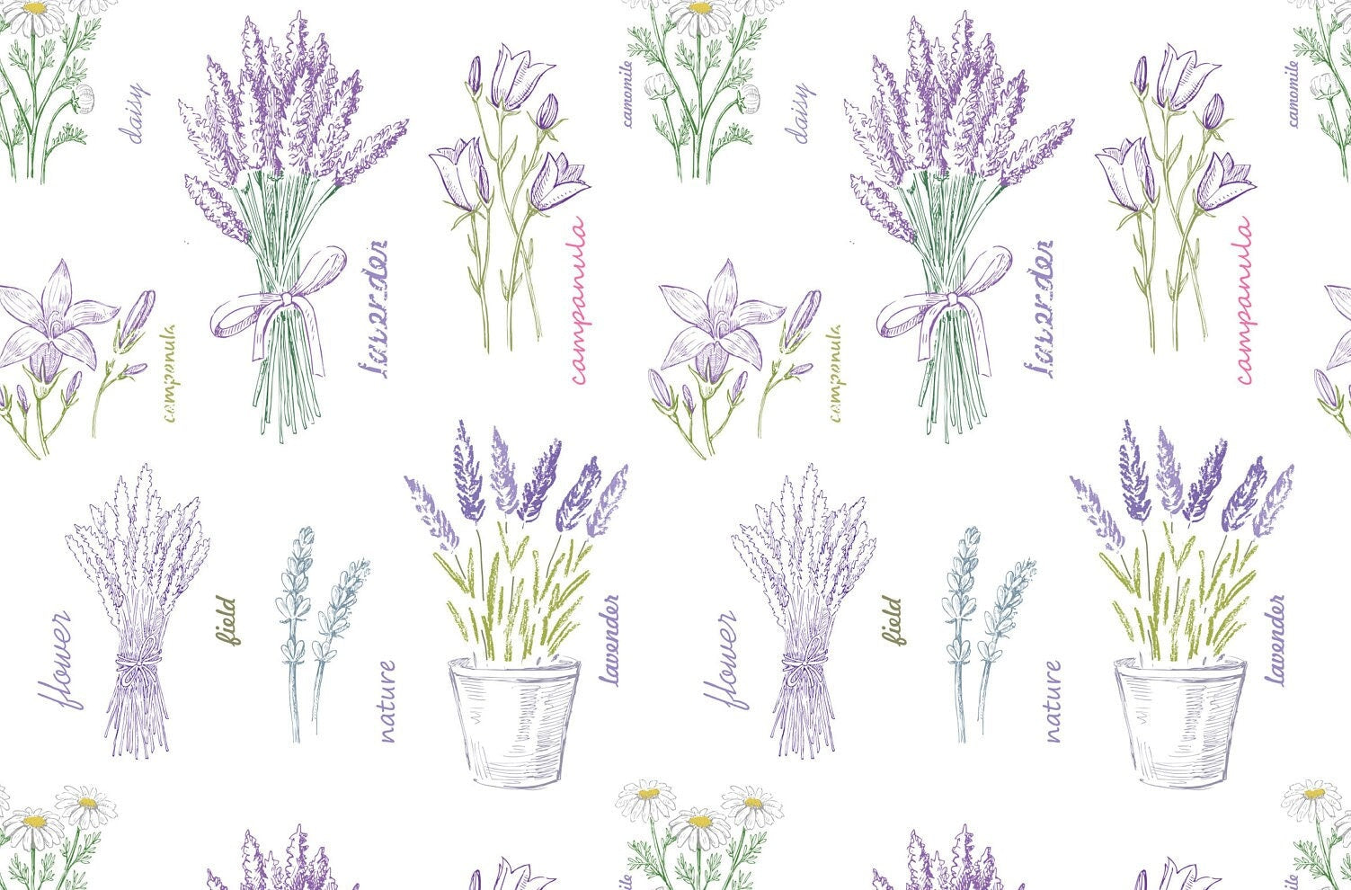 Large Rice Paper for Decoupage - Furniture Decoupage - Vintage Decoupage - Floral Decoupage Paper - Purple Levander