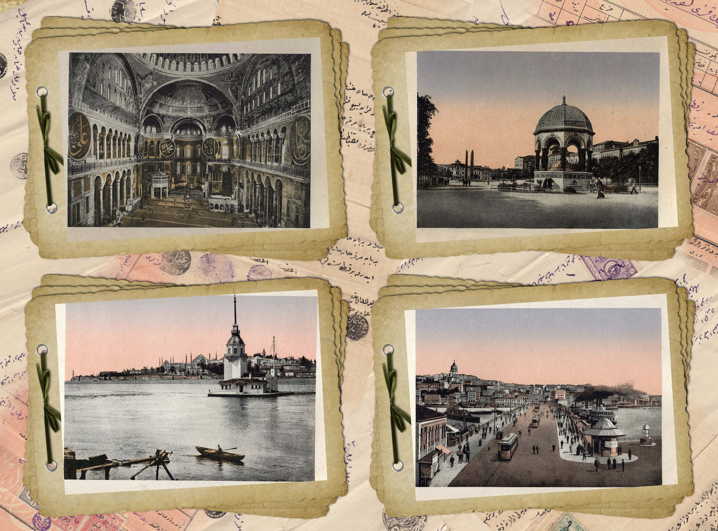 Galata Bridge - Large Rice Paper for Decoupage - Furniture Decoupage - Vintage Decoupage - Decoupage Paper - Istanbul