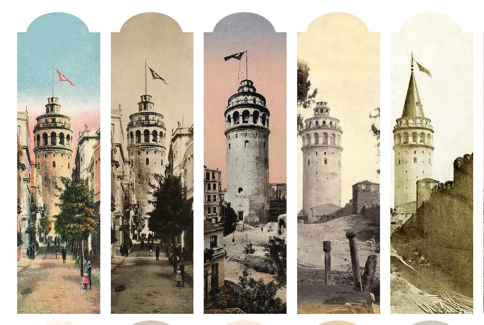 Galata Tower - Large Rice Paper for Decoupage - Furniture Decoupage - Vintage Decoupage - Decoupage Paper - Istanbul