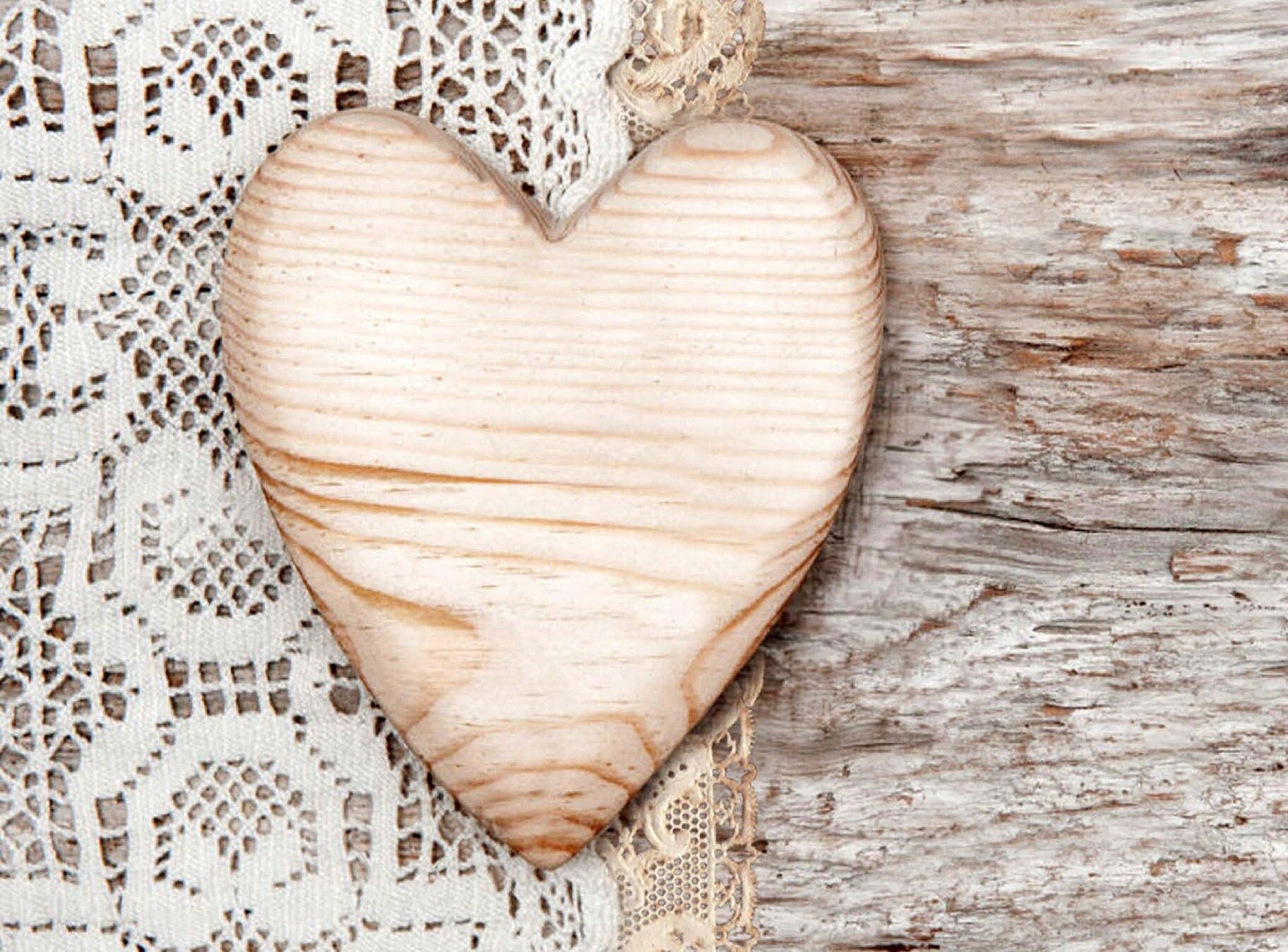 Large Rice Paper for Decoupage - Furniture Decoupage - Vintage Decoupage - Decoupage Paper - Old Wooden Floor Heart